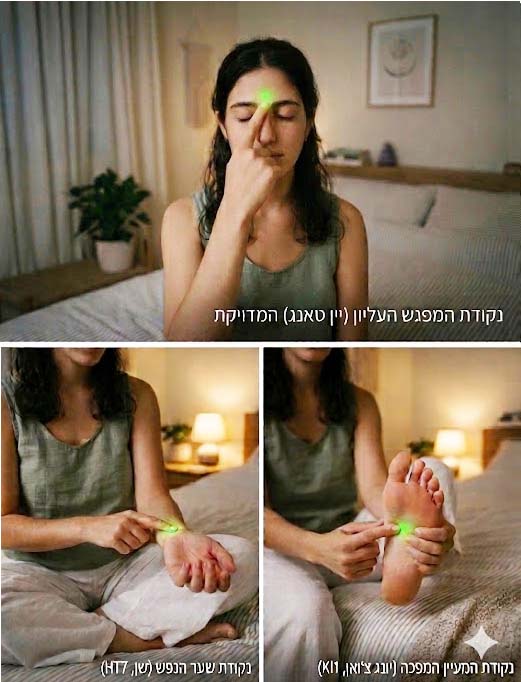 נדודי שינה. נקודות עיסוי
